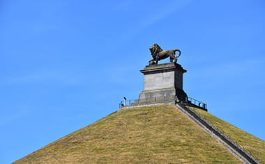 The Lion on the Mound - The Mount of Waterloo, Belgium